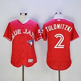Toronto Blue Jays #2 Troy Tulowitzki Red 2016 Flexbase Collection Canada Day Stitched Jersey,baseball caps,new era cap wholesale,wholesale hats
